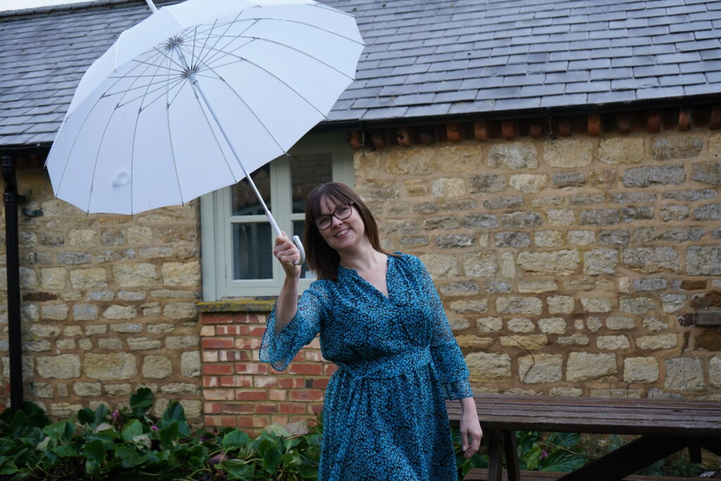 Woman with an umbrella